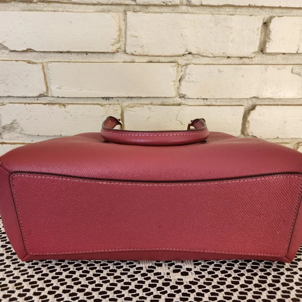 Like New Coach Sage Pink Leather Shoulder Bag Pure - Picture 11 of 15